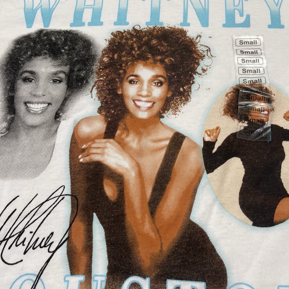 Vintage Style WHITNEY HOUSTON I Wanna Dance T-Shirt Mens Small NEW "READ " - Picture 6 of 15